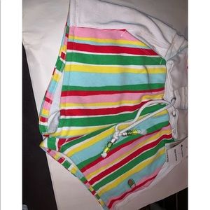 Reversible Champion stripe shorts